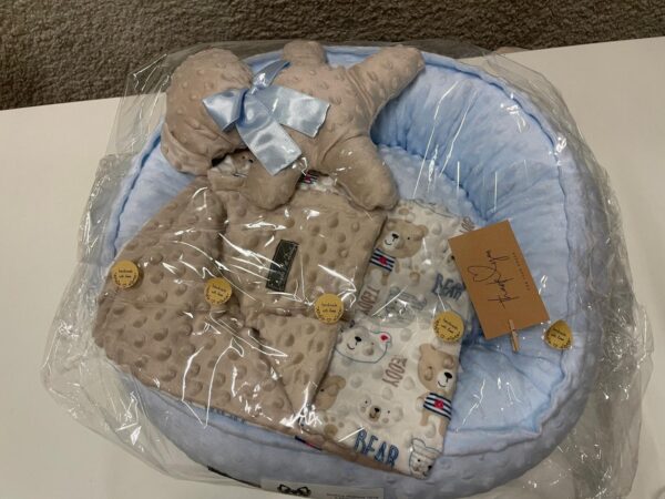 Welcome Set - Hundebett hellblau