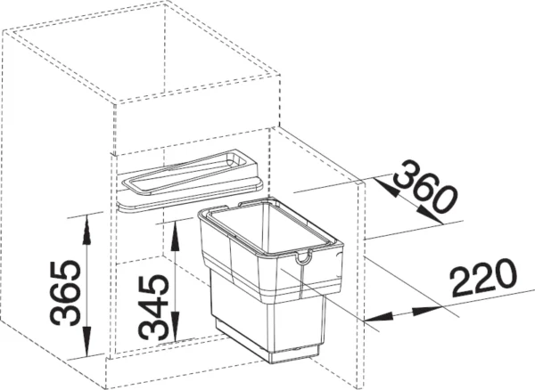 MülltrennSystem Blanco Singolo – Bild 2