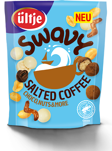 Bild einer Tüte 150g Salted Coffee Snack Mix